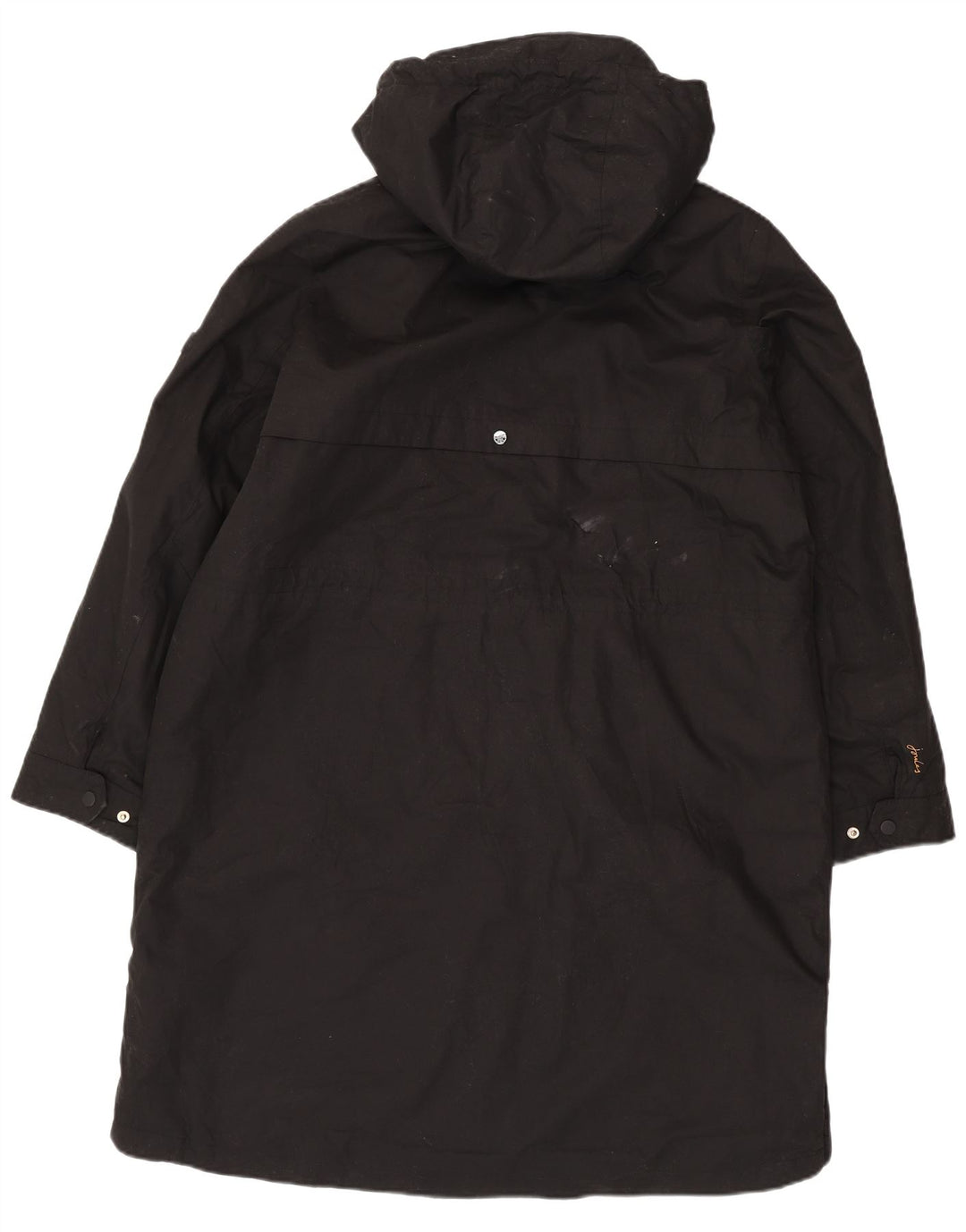 Damska kurtka parka z kapturem Joules UK 18 XL, czarny poliester