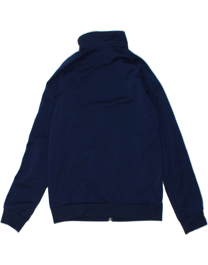 ADIDAS Boys Graphic Tracksuit Top Jacket 11-12 Years Navy Blue Polyester Vintage Adidas and Second-Hand Adidas from Messina Hembry 