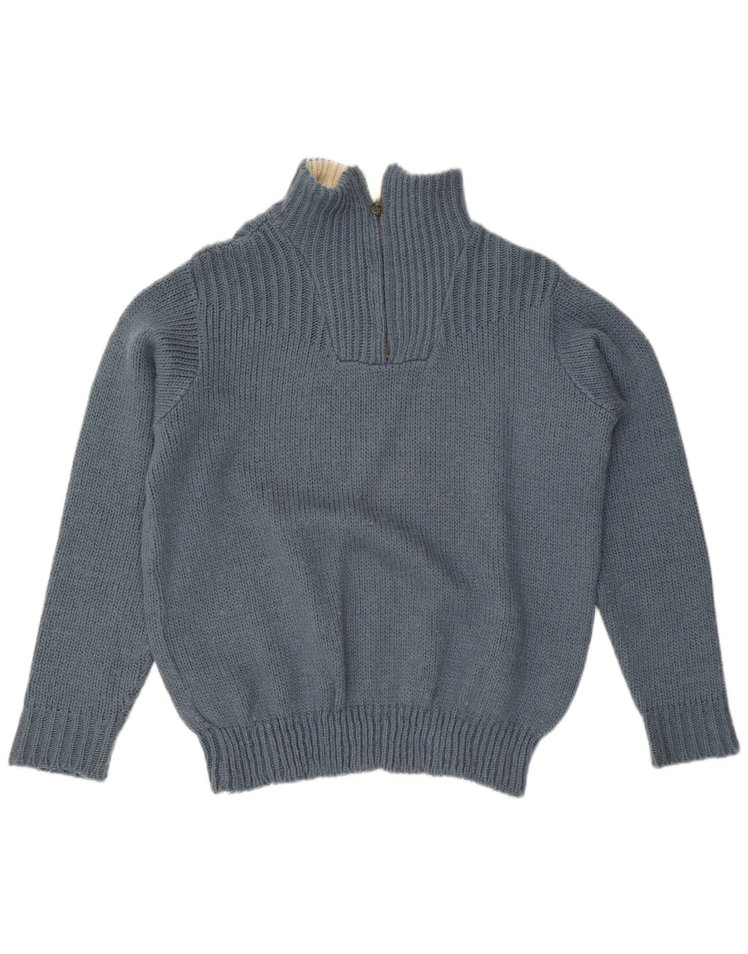 Męski sweter Lee z zamkiem błyskawicznym 2XL Niebieski akryl