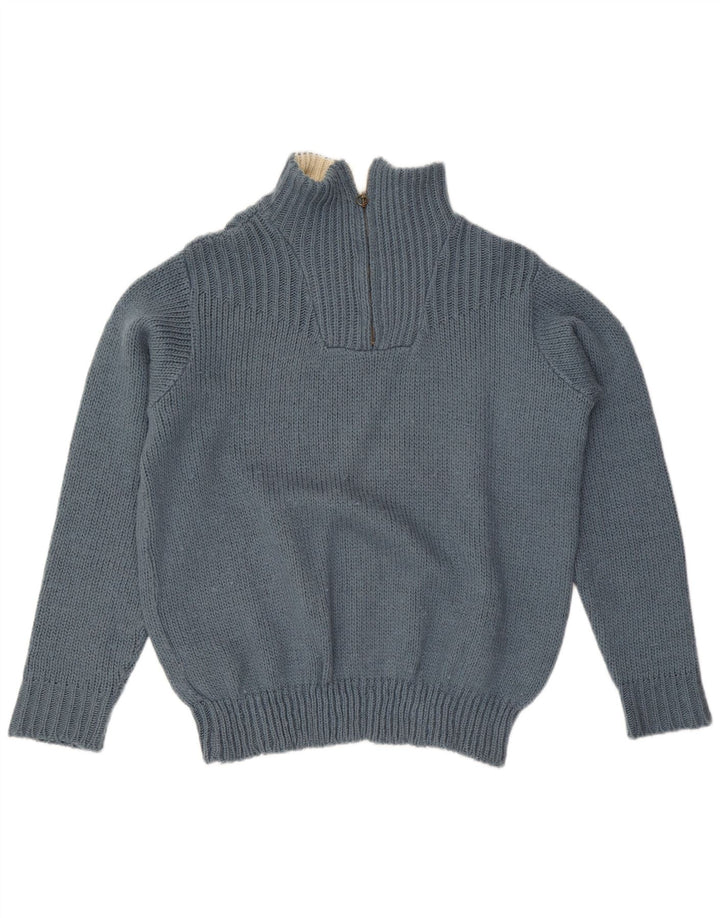 Męski sweter Lee z zamkiem błyskawicznym 2XL Niebieski akryl