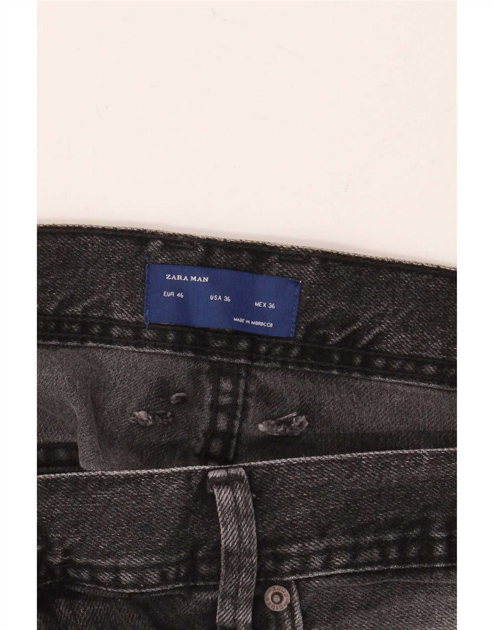 Męskie spodenki jeansowe Zara EU 46 XL W36 szare