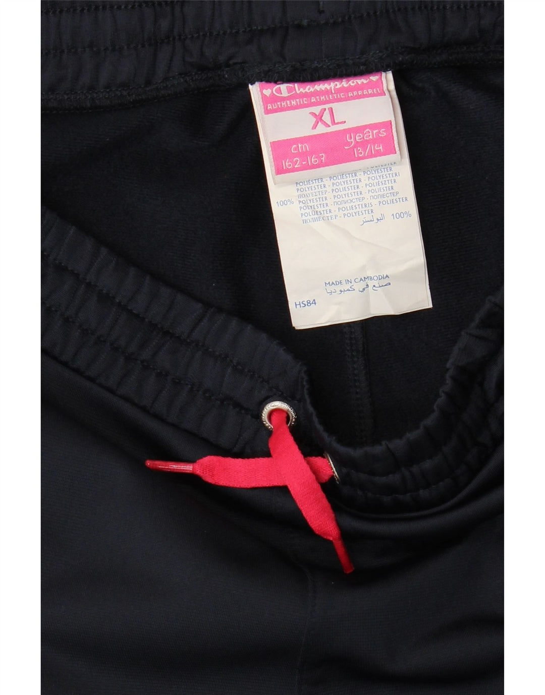 Spodnie dresowe CHAMPION Dziewczęce Joggery 13-14 lat XL Granatowe