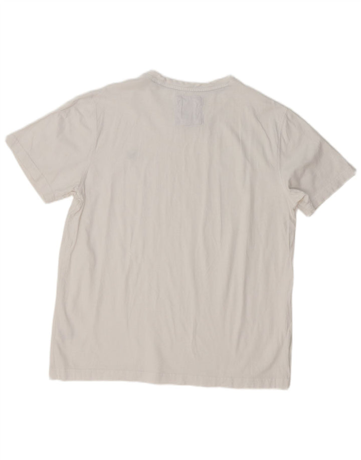 Crew Clothing Męski T-shirt Top, duży, biały, bawełniany