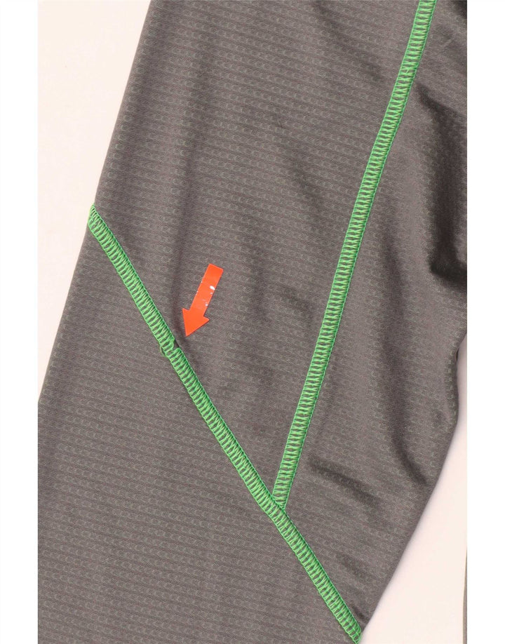 Męska bluza z długim rękawem Under Armour i zamkiem błyskawicznym, duża, szara, poliestrowa, sportowa