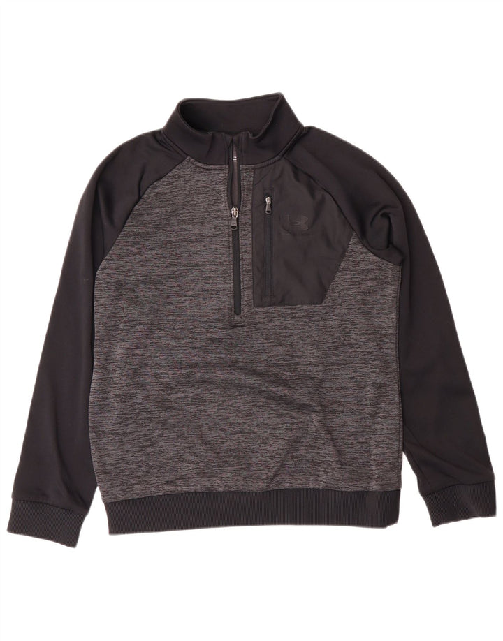 UNDER ARMOUR Boys Cold Gear Sweatshirt Jumper 11-12 Years Large Grey