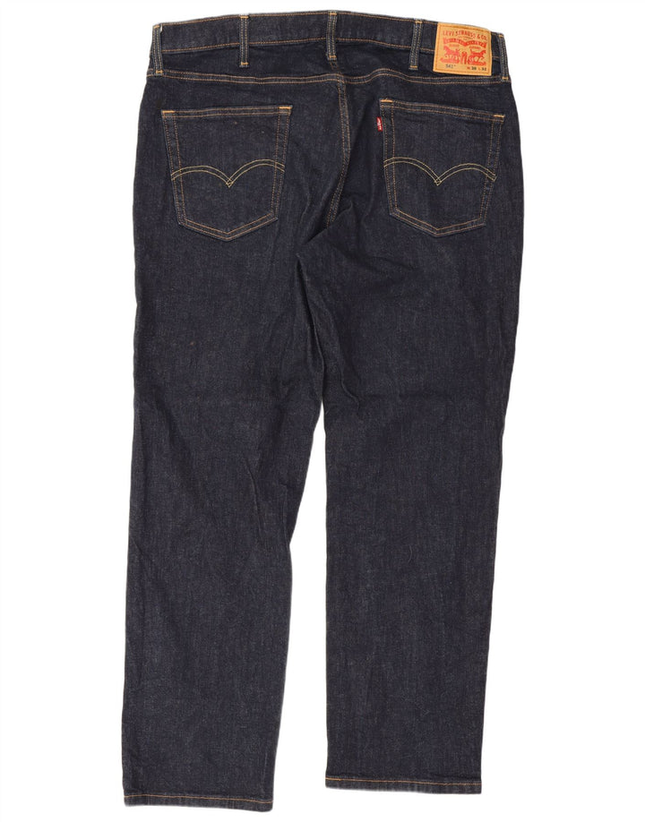 Męskie dżinsy Levi's 541 Straight W38 L32 Granatowa bawełna