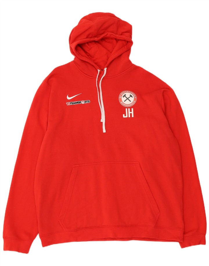 Męski sweter z kapturem Nike Graphic 2XL, czerwony, bawełniany