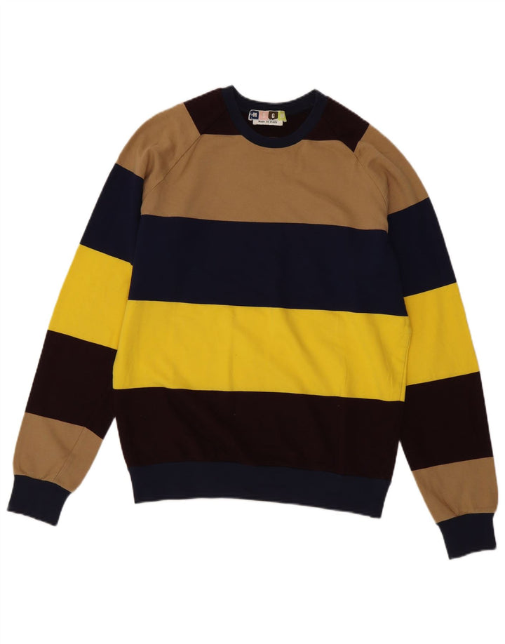 Męska bluza MSGM Sweter w małe wielokolorowe paski, bawełna