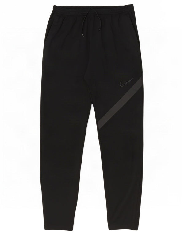 Męskie spodnie dresowe Nike Dri Fit, duże, czarne, poliestrowe