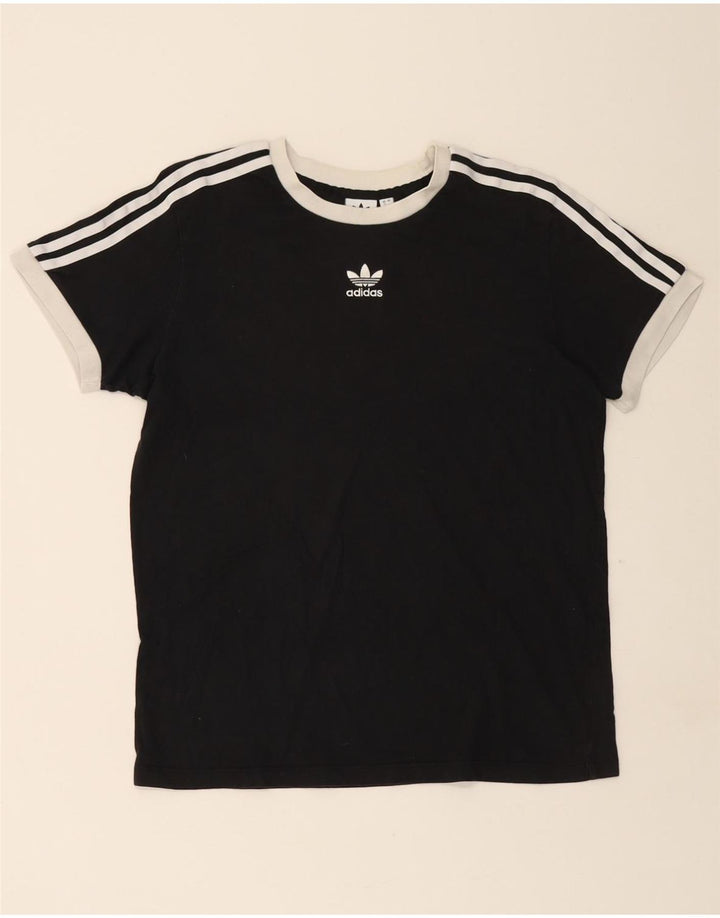 Damska koszulka ADIDAS Top UK 12, średnia czarna bawełna