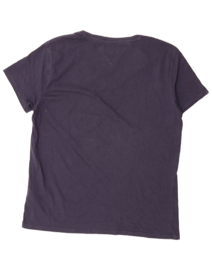 T-shirt męski Tommy Hilfiger o regularnym kroju, średni, granatowy, bawełniany