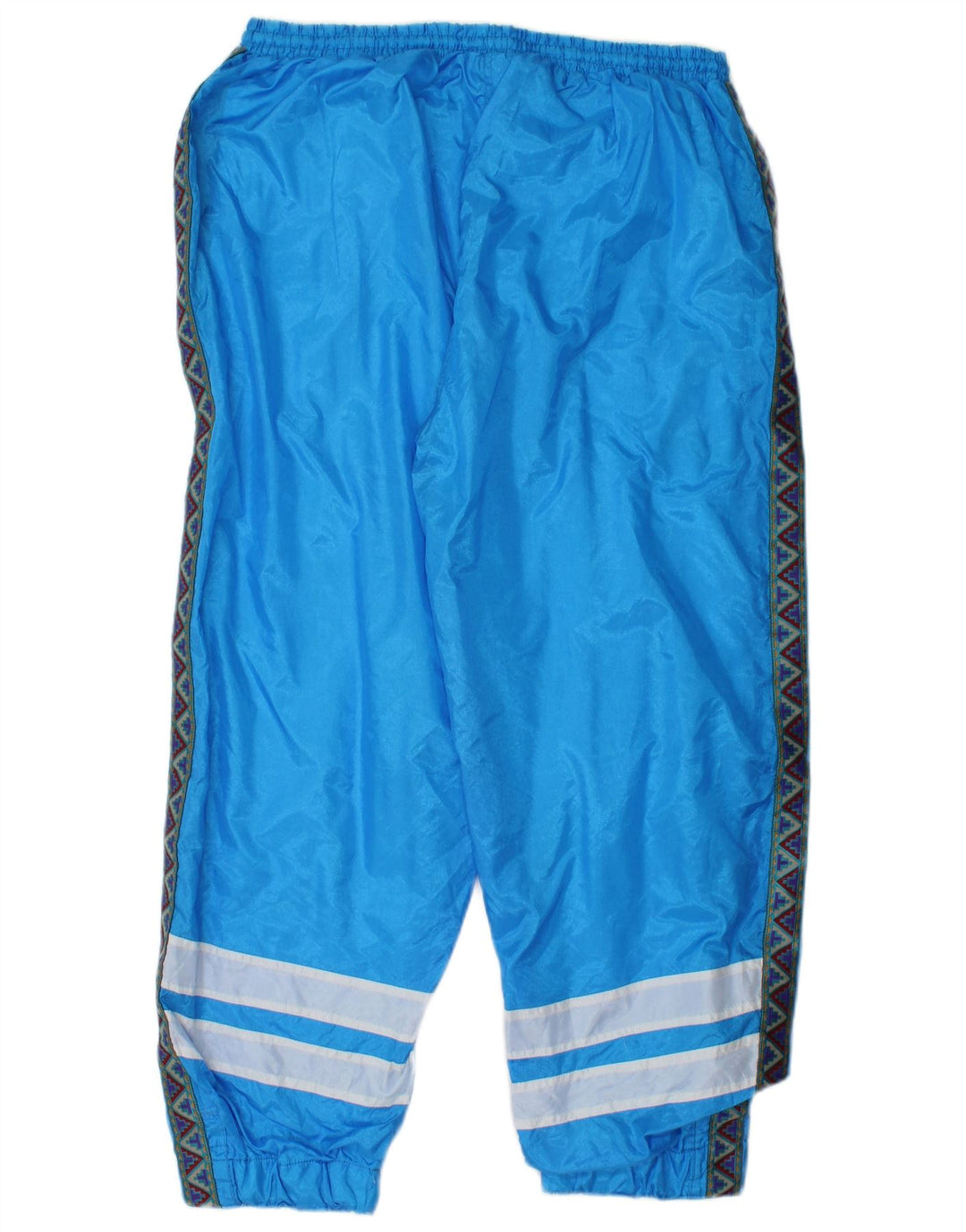 Męskie spodnie dresowe w stylu vintage Joggery w kolorze średniego błękitu, poliamid