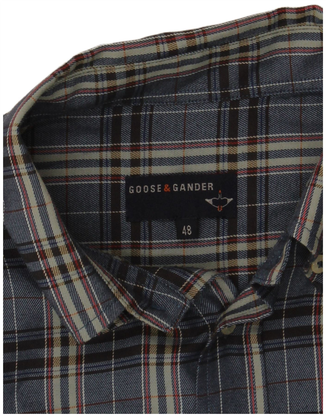 Koszula flanelowa męska Goose & Gander IT 48 w średnią granatową kratkę
