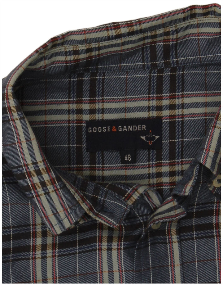 Koszula flanelowa męska Goose & Gander IT 48 w średnią granatową kratkę