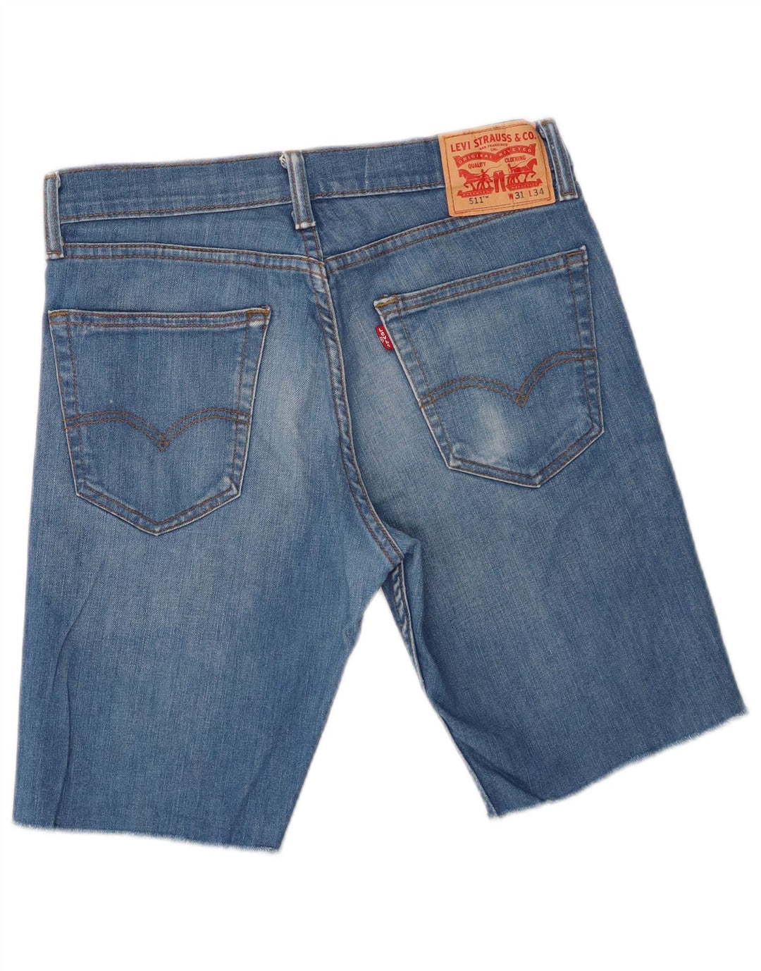 Męskie spodenki jeansowe Levi's 511 W31 średni niebieski
