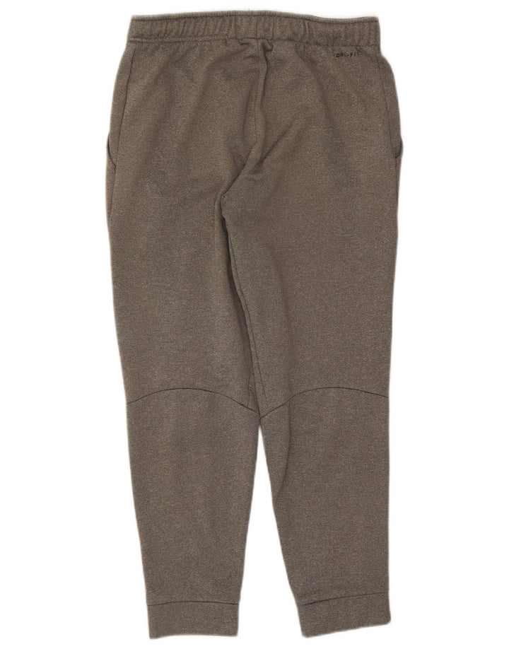 Męskie spodnie dresowe Nike Dri Fit, średnioszare, poliestrowe