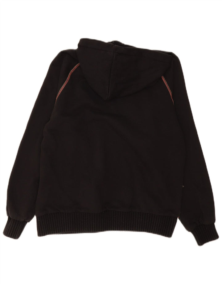Damski sweter z kapturem, oversize, z grafiką Desigual UK 10, mały, czarny poliester