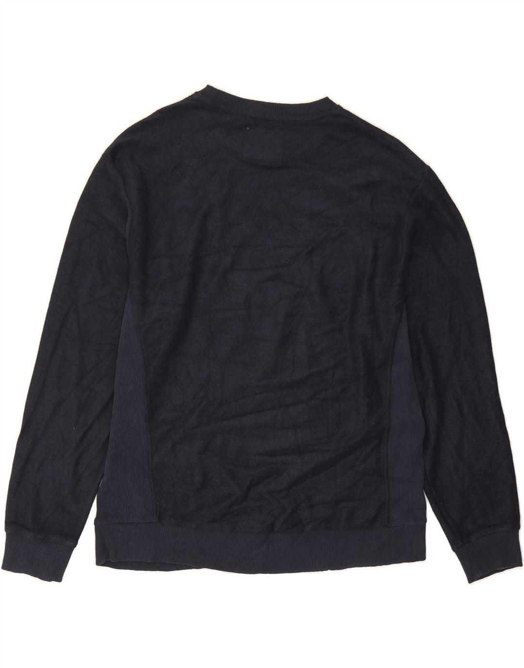 SUPERDRY Womens Oversized Sweatshirt Jumper UK 8 Small Navy Blue Cotton Vintage Superdry and Second-Hand Superdry from Messina Hembry 