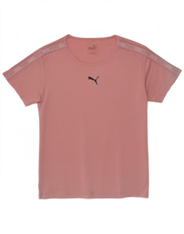 Damska koszulka Puma o luźnym kroju z grafiką Top UK 4 XS Różowy poliester