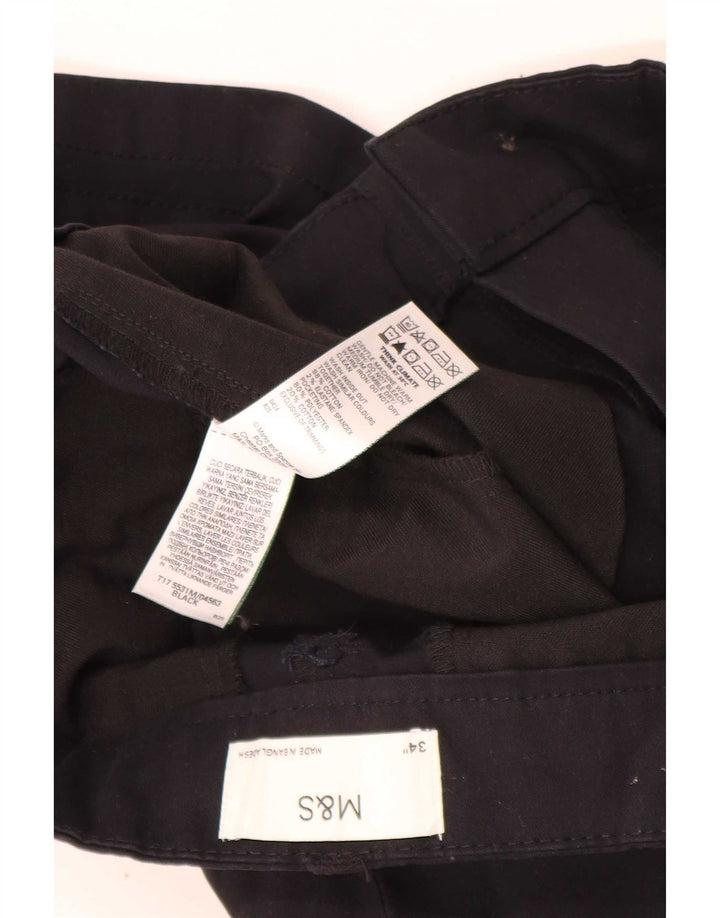 Męskie spodenki cargo Marks & Spencer W34, duże, czarne, bawełniane
