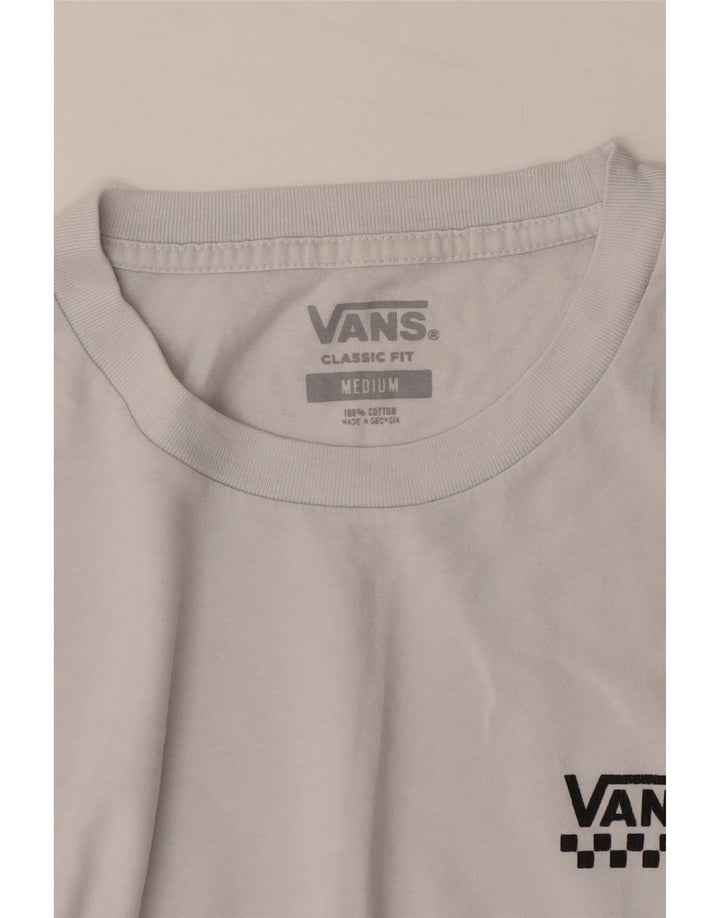 Męski T-shirt Vans o klasycznym kroju, średnioszary, bawełniany