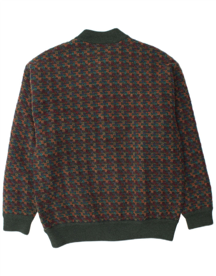 Męski sweter kardigan DALMINE IT 56 2XL Wielobarwny geometryczny akryl