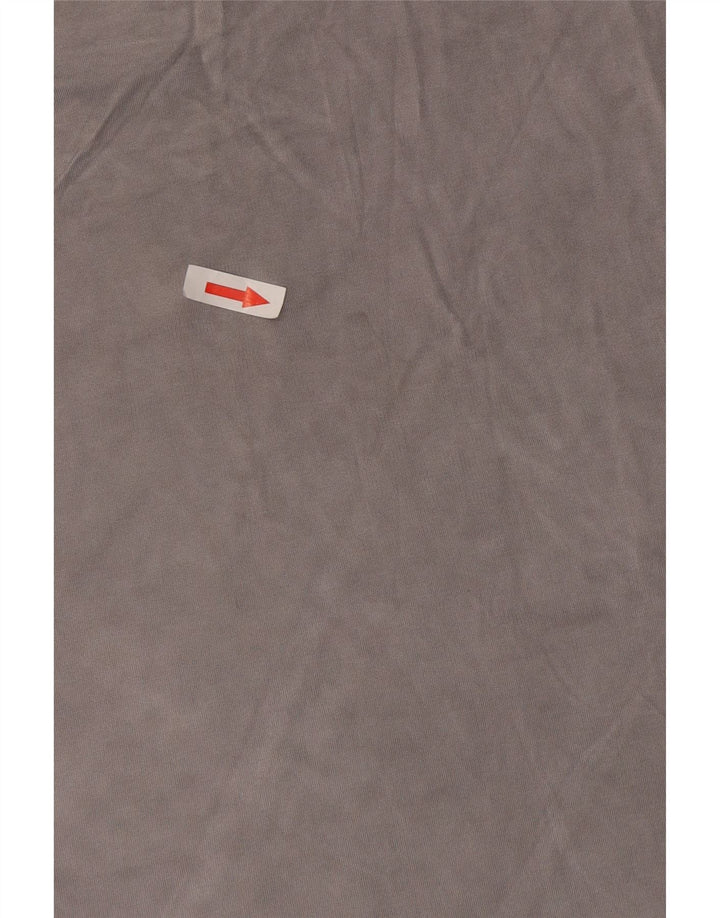Damski T-shirt Calvin Klein Crop Top UK 14 Średni szary Rayon