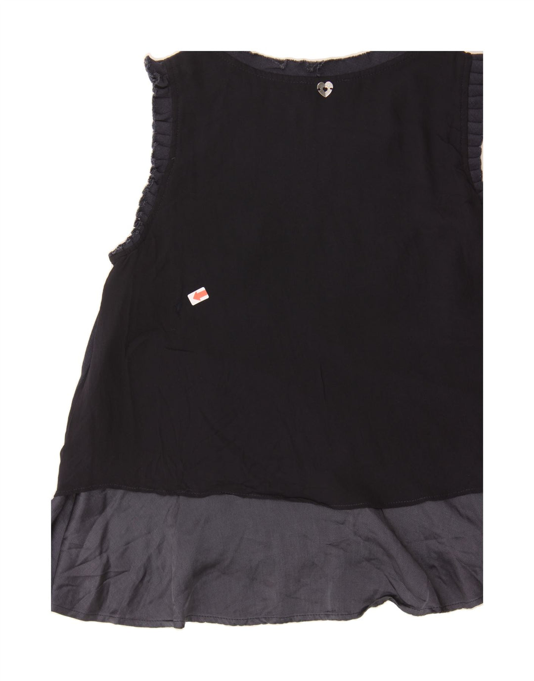 TWINSET Womens Sleeveless Blouse Top UK 12 Medium Navy Blue Vintage Twinset and Second-Hand Twinset from Messina Hembry 