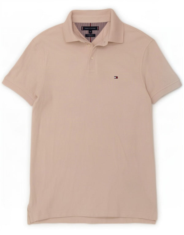 Męska koszulka polo Slim Fit Tommy Hilfiger XS, biała bawełna