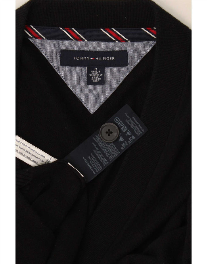 Męski sweter rozpinany Tommy Hilfiger, średni czarny, bawełniany