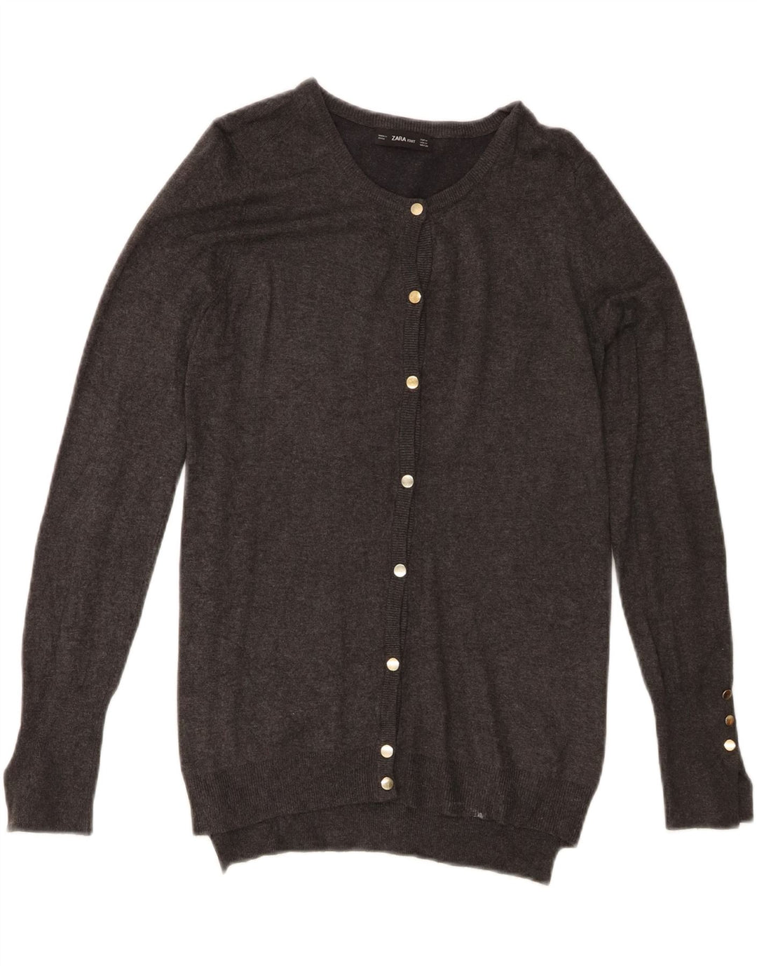 ZARA Womens Cardigan Sweater UK 12 Medium Grey Vintage Zara and Second-Hand Zara from Messina Hembry 