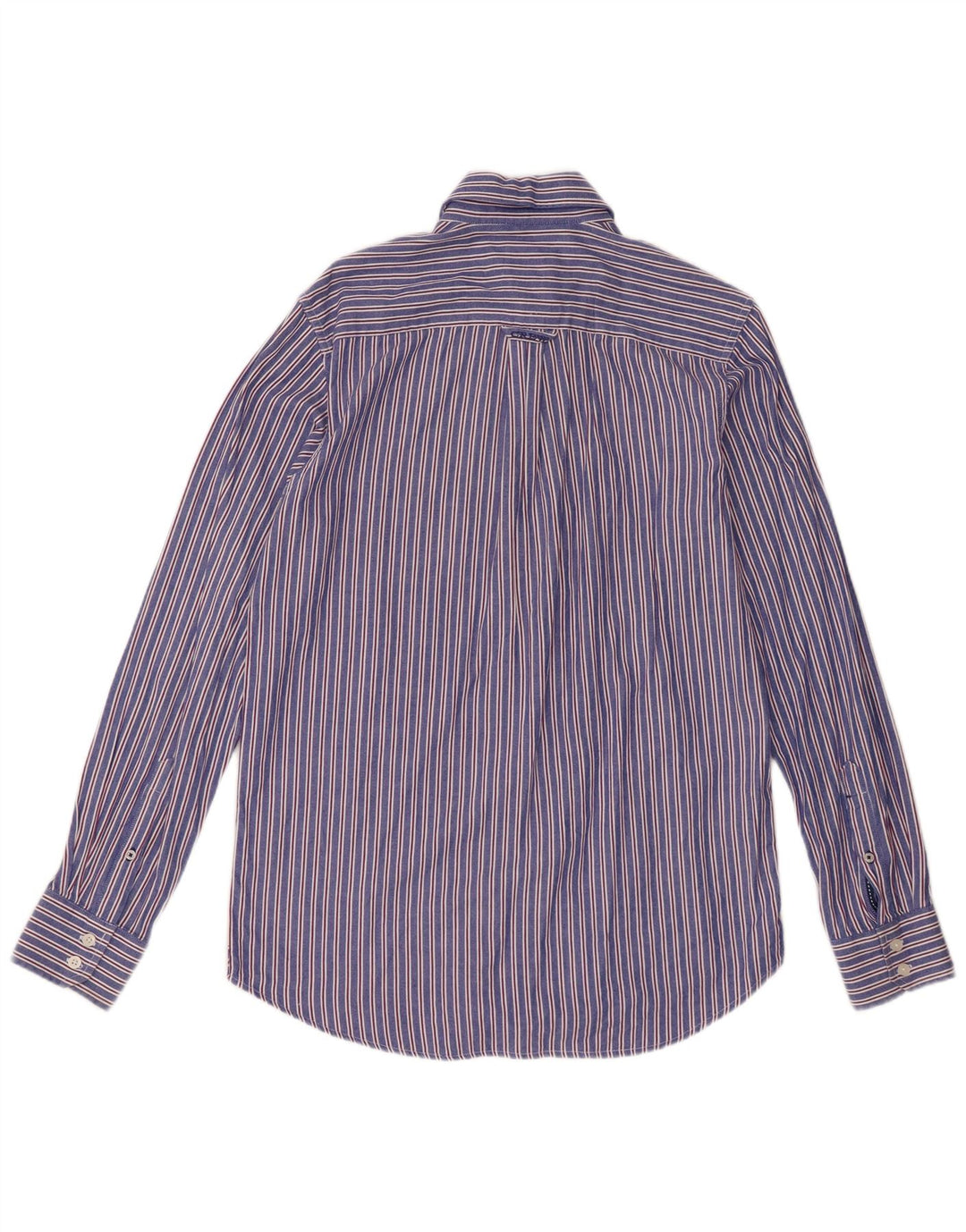 Crew Clothing Koszula męska, mała, bawełniana w niebieskie paski