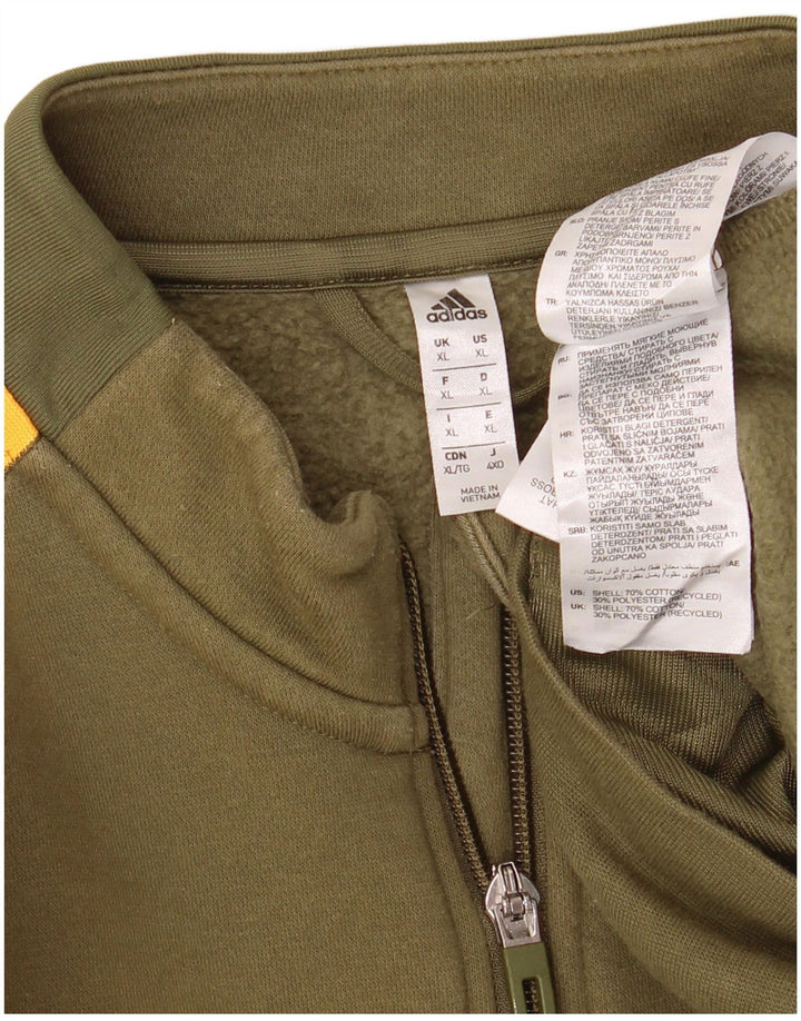 Męska kurtka dresowa ADIDAS XL, bawełniana w kolorze khaki