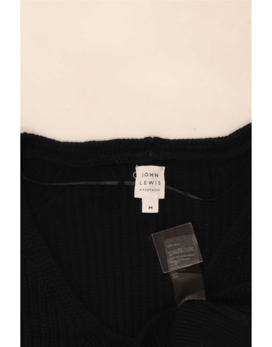 Damski podkoszulek bez rękawów John Lewis Oversize UK 14, średni granatowy, bawełniany