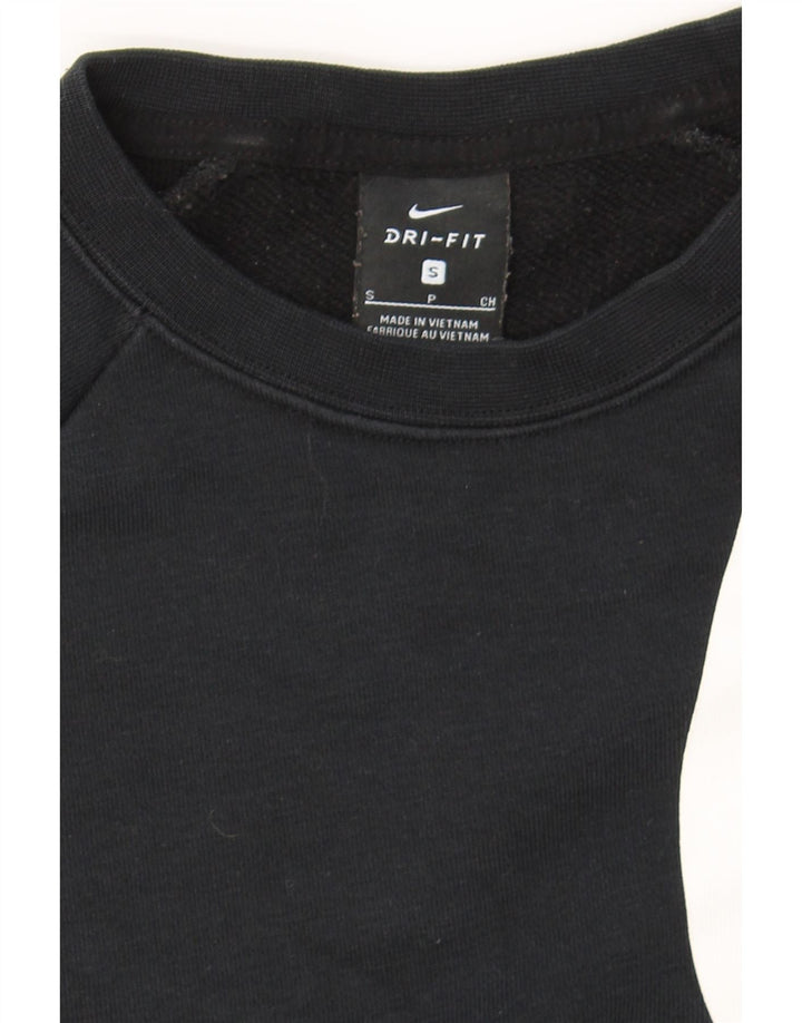 NIKE Womens Dri Fit Oversized Graphic Sweatshirt Jumper UK 10 Small Black Vintage Nike and Second-Hand Nike from Messina Hembry 