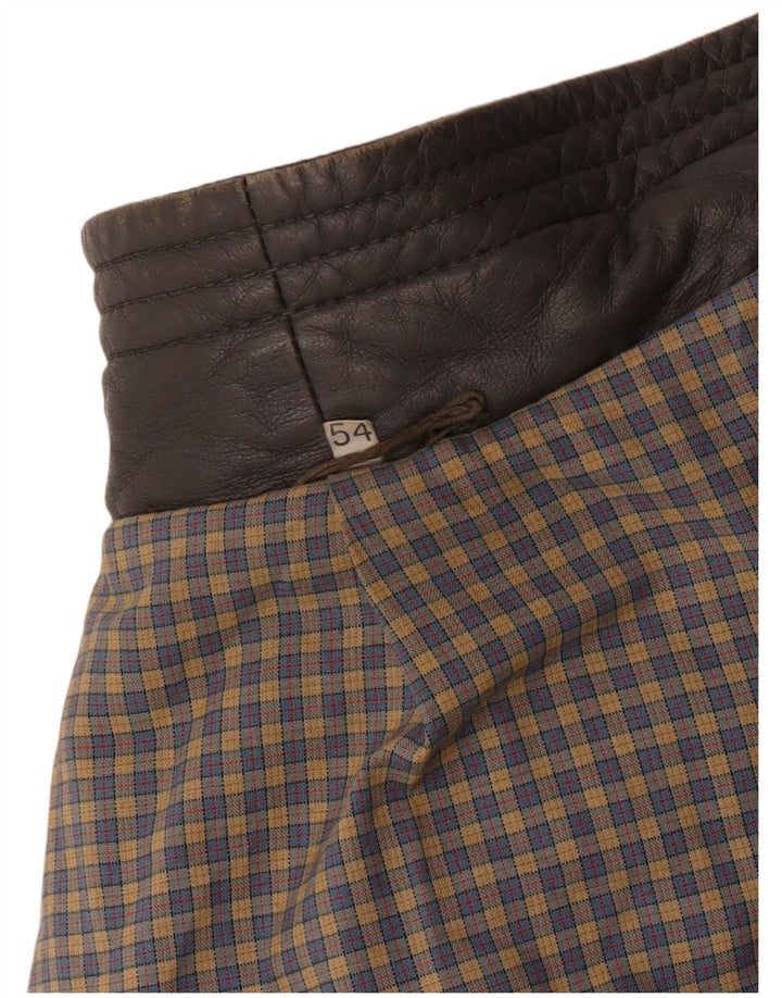 DRESSCO Męski płaszcz skórzany IT 54 2XL Szara skóra
