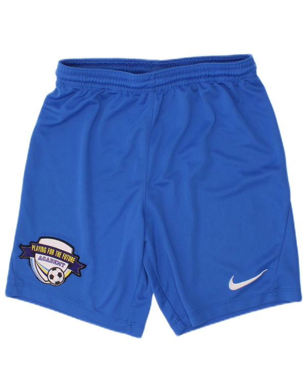 Chłopięce spodenki sportowe Nike Dri Fit Graphic 10-11 lat, średni niebieski poliester