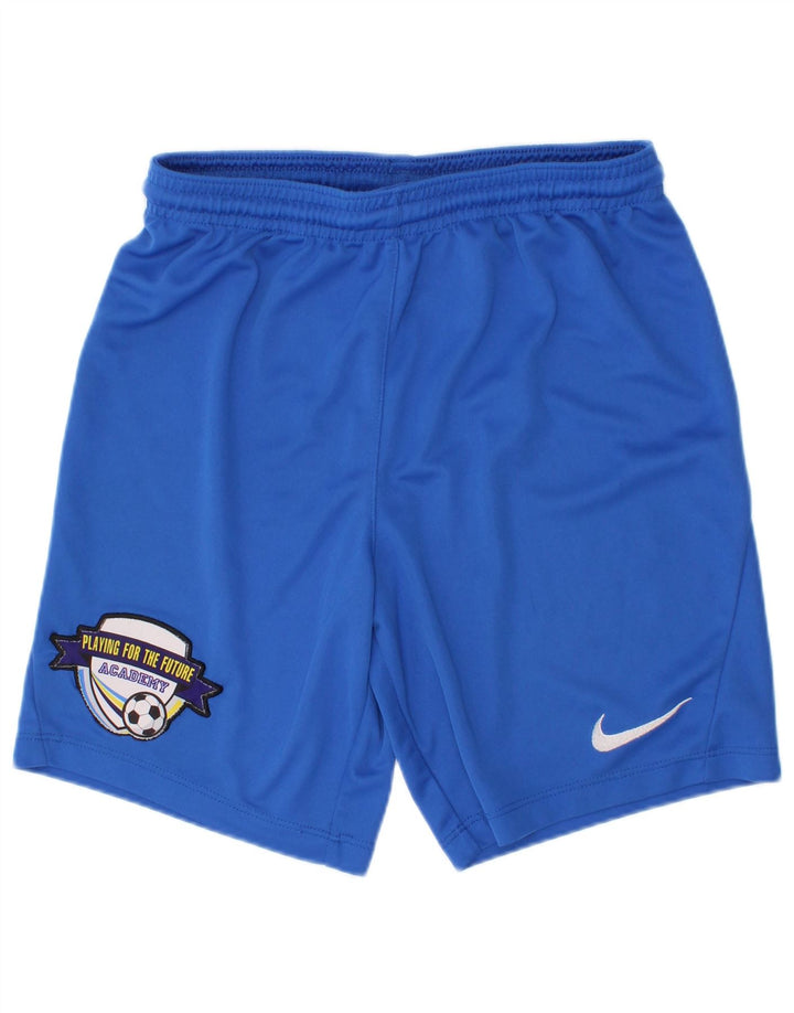 Chłopięce spodenki sportowe Nike Dri Fit Graphic 10-11 lat, średni niebieski poliester