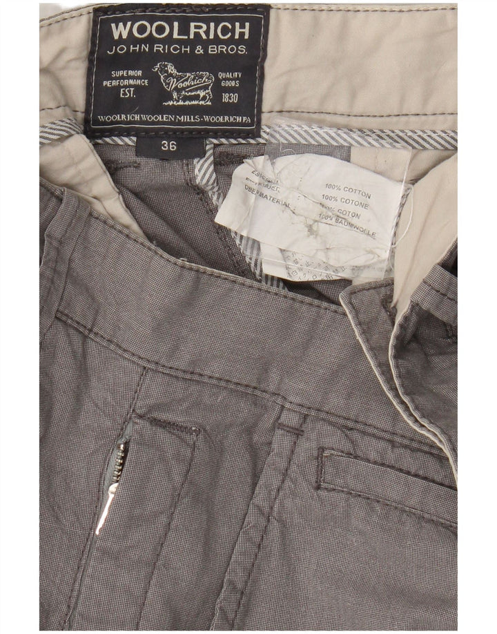 Męskie spodenki Chino Woolrich W36, duże, szare, bawełniane