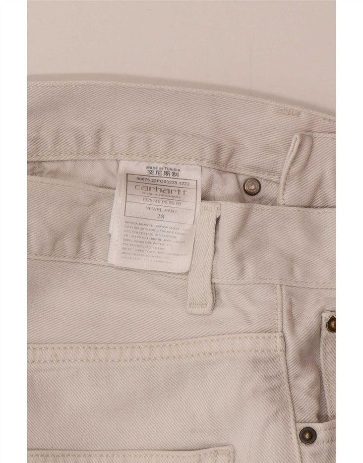 Męskie jeansy Carhartt W28 L28 Biała bawełna
