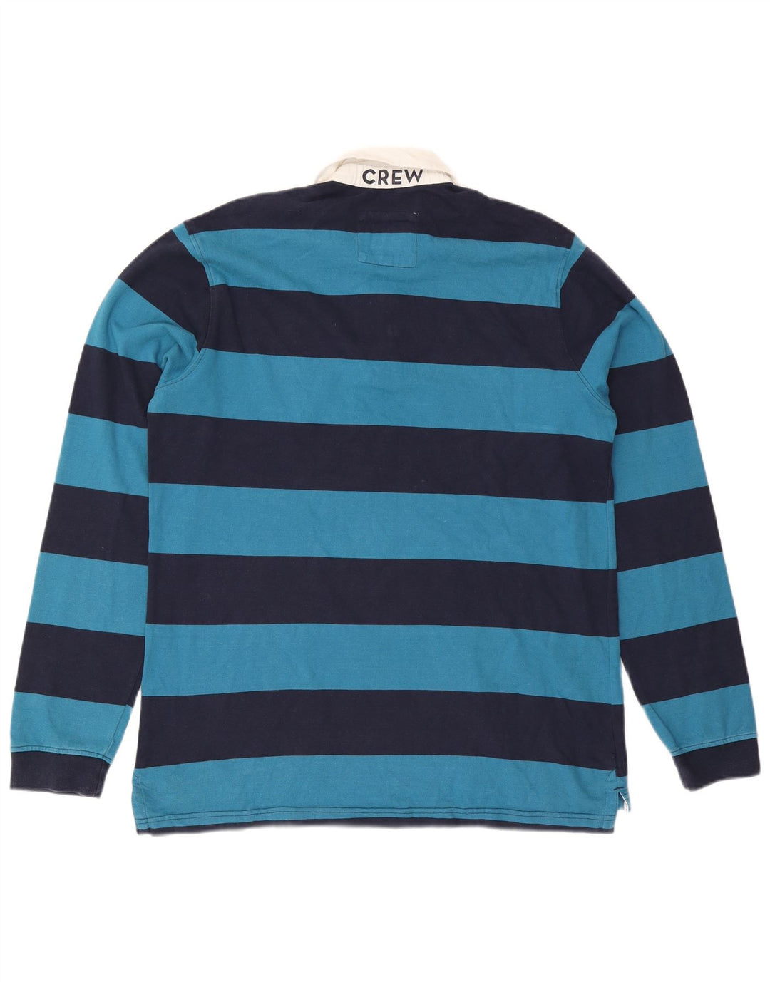 CREW ODZIEŻ Męska koszulka polo do rugby z grafiką, w duże granatowe paski