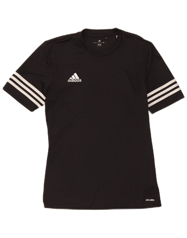 Adidas Męska koszulka Climalite Top, mała, czarna, z poliestru