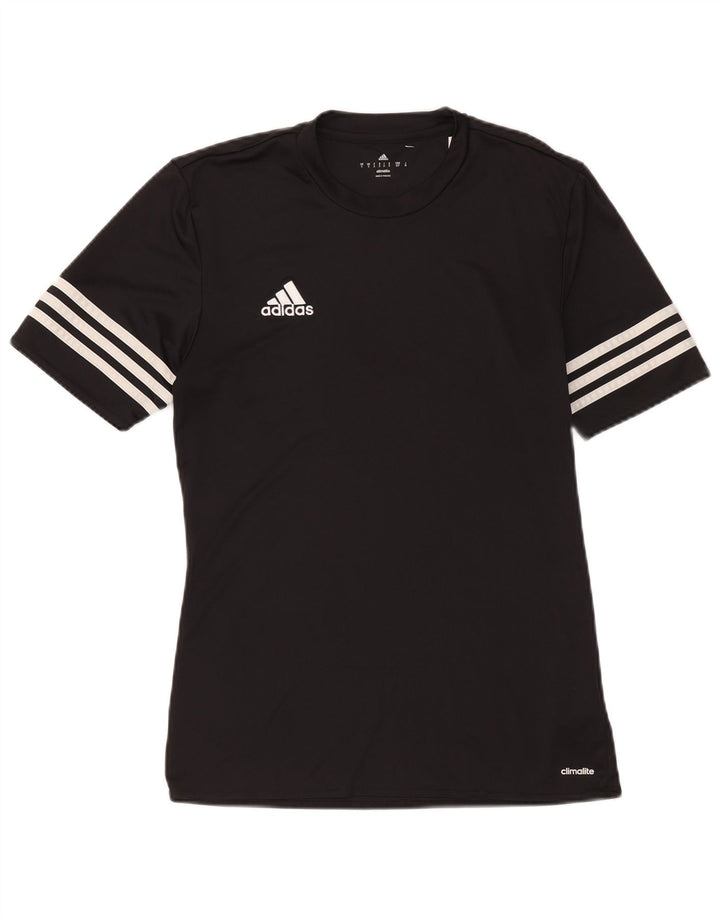 Adidas Męska koszulka Climalite Top, mała, czarna, z poliestru