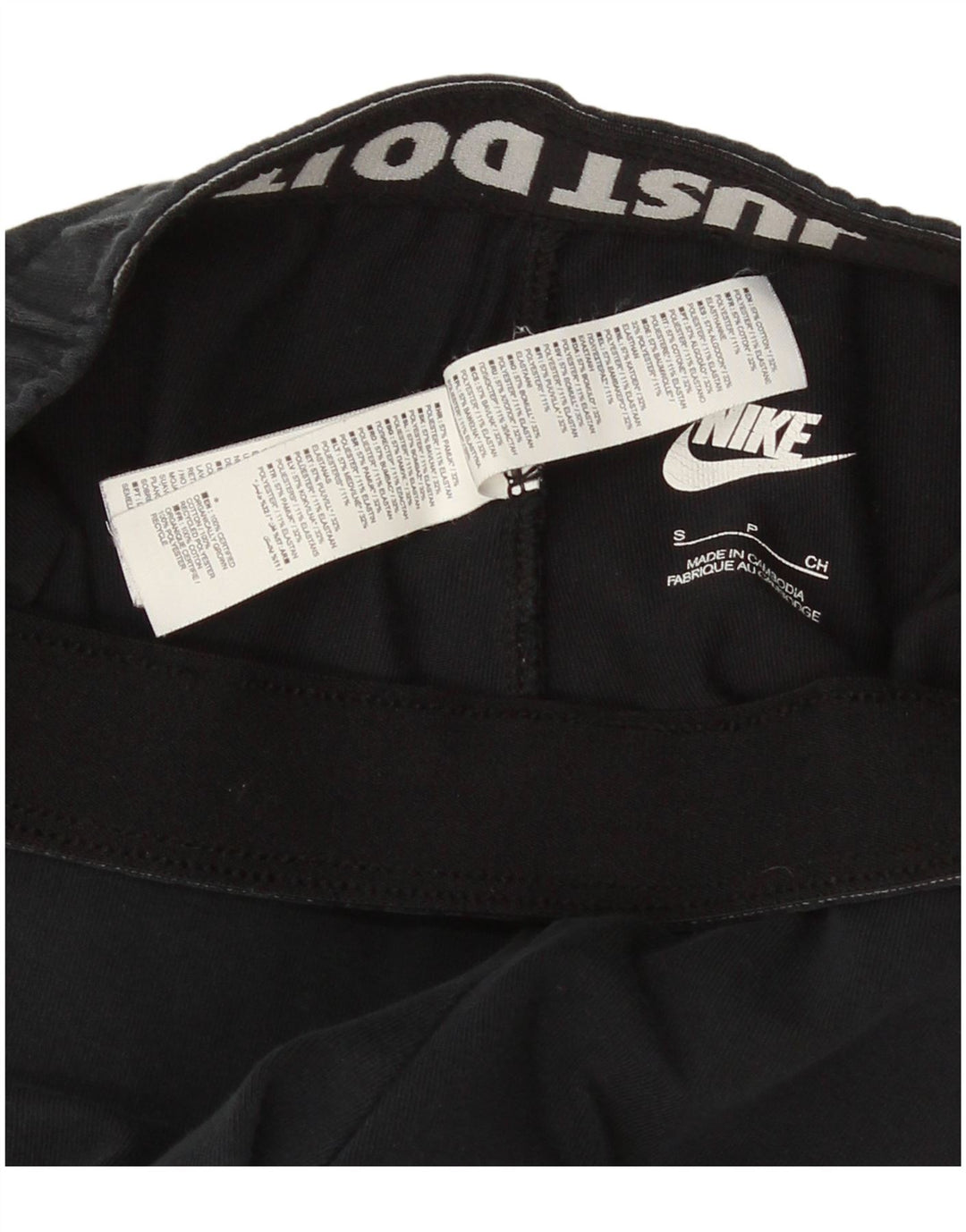 Damskie legginsy Nike Graphic UK 10, małe, czarne, bawełniane