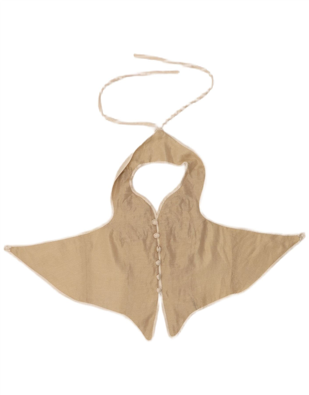 Damski top w stylu VINTAGE w abstrakcyjny wzór, krótki top UK 12, średni biały