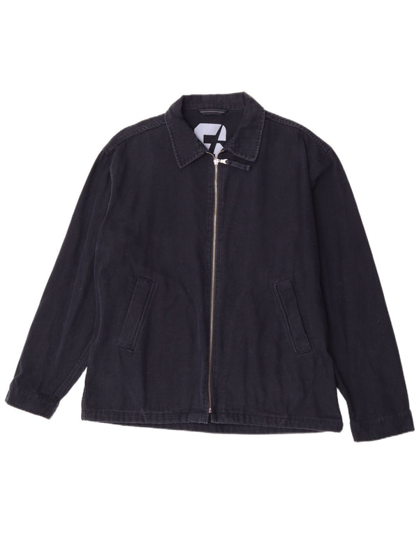 Męska kurtka bomber Sasch UK 42 XL, granatowa, bawełniana
