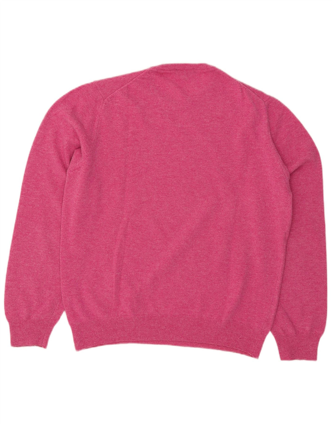Męski sweter z wycięciem pod szyją Henry Cottons 3XL Różowa wełna