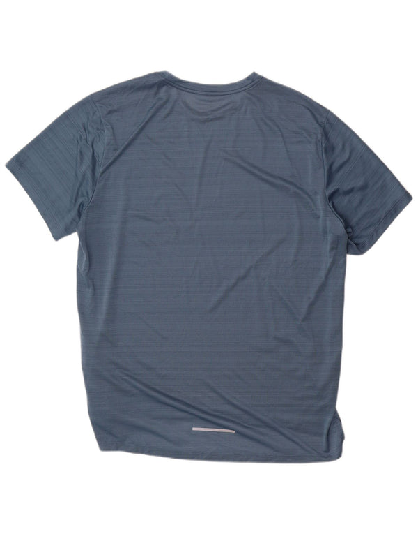 Męski T-shirt Nike Dri Fit Top XL Niebieski w prążki, poliester