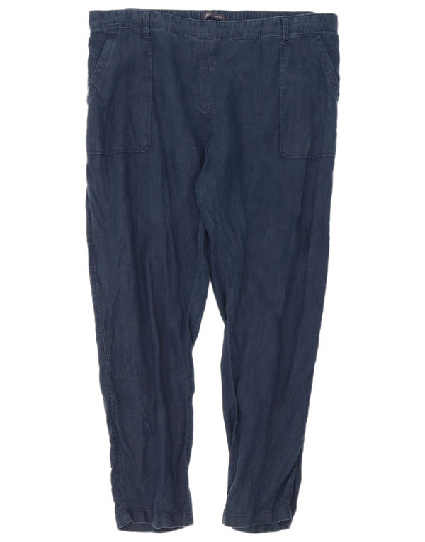 Spodnie damskie Marks & Spencer Slim Chino UK 16 Large W38 L27 Granatowe
