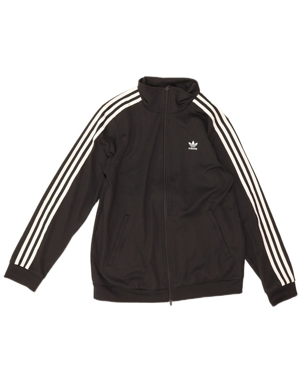 Damska bluza dresowa Adidas UK 12, średnia czarna bawełna